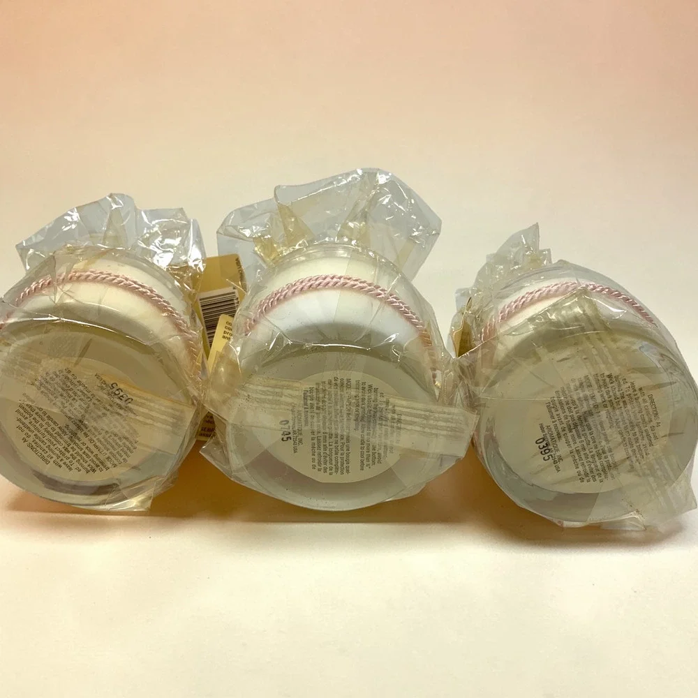 Vintage Lot 3 x NEW Aromatique Smell of Spring Scented 5.5 oz Glass Jar Candles